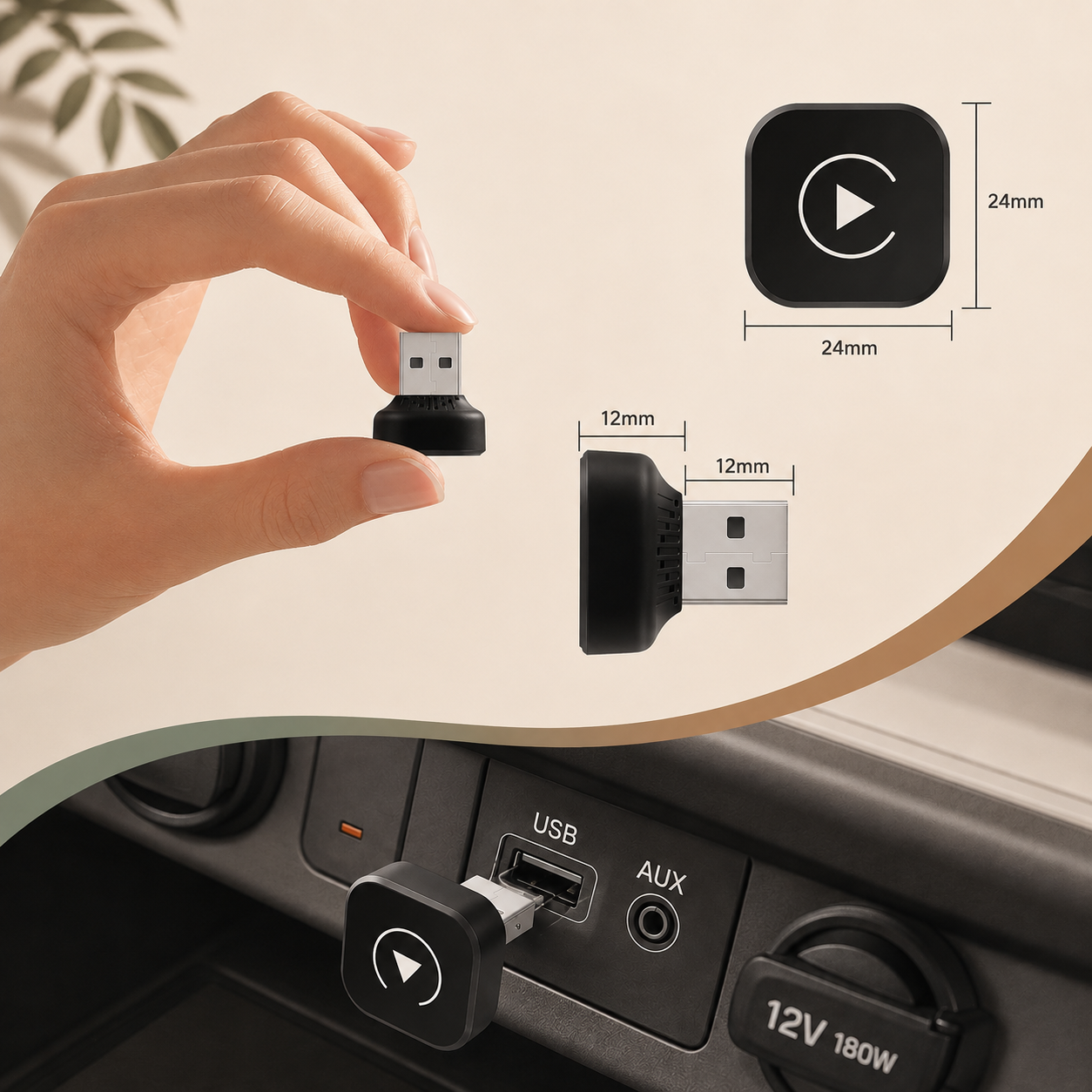 Wireless CarPlay & Android Auto Adapter