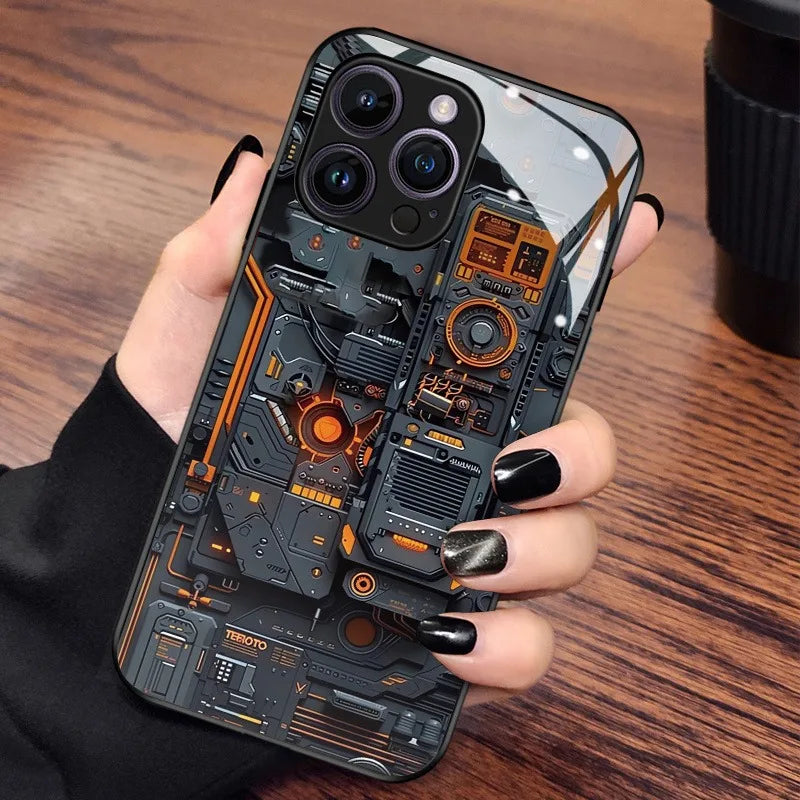 Circuit Board Glass Phone Case
