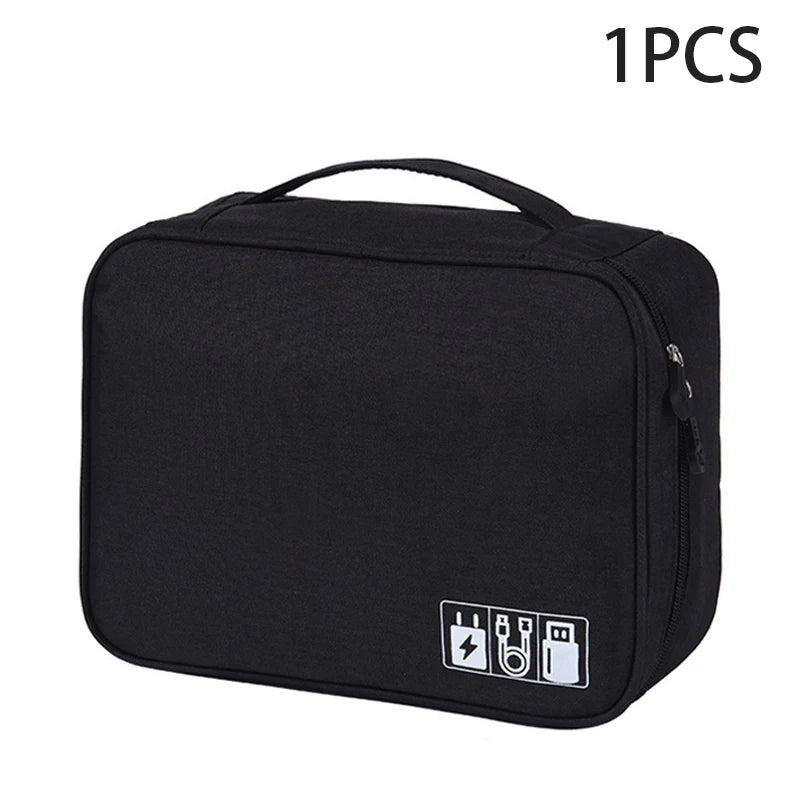 Portable Waterproof Travel Cable Organizer Bag
