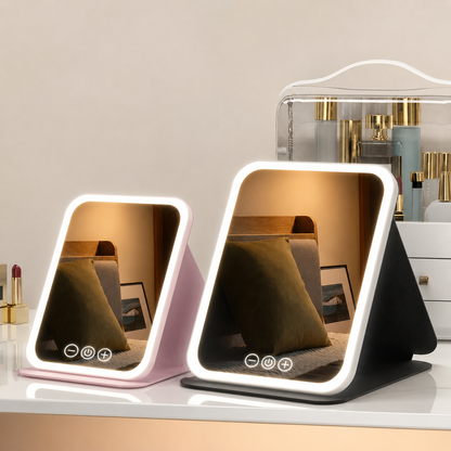USB Rechargeable Folding Vanity Mirror