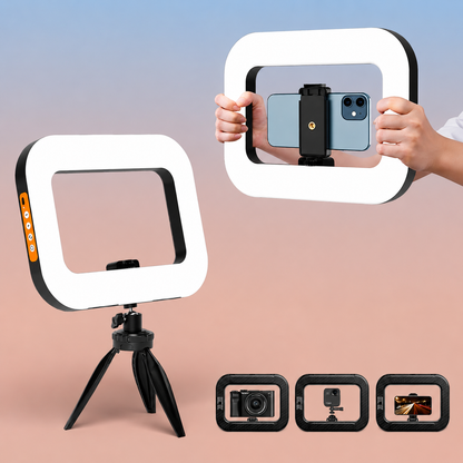 Rechargeable Handheld LED Ring Fill Light