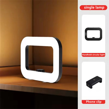 Rechargeable Handheld LED Ring Fill Light