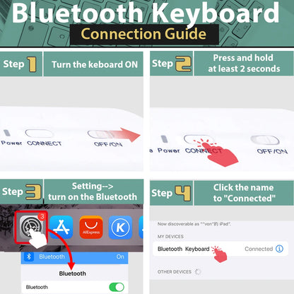 Mini Bluetooth Keyboard and Mouse Set