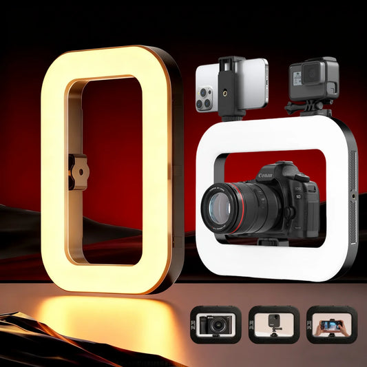 Rechargeable Handheld LED Ring Fill Light