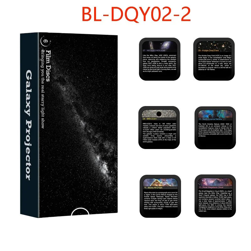 Six-Pack Galaxy Projector Films Set