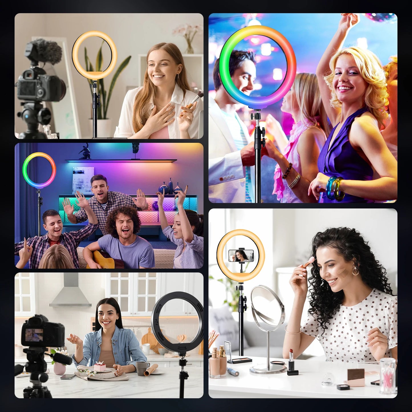 Professional 10-Inch RGB Ring Light