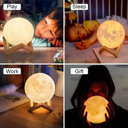 Battery Powered Moon Lamp