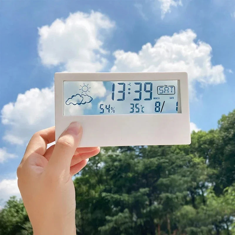 LED Thermometer Hygrometer Alarm Clock