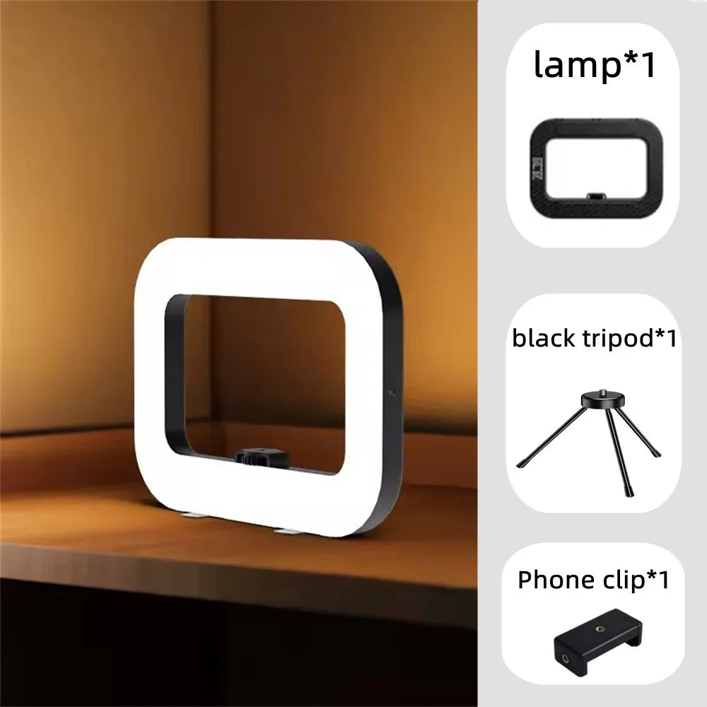 Rechargeable Handheld LED Ring Fill Light