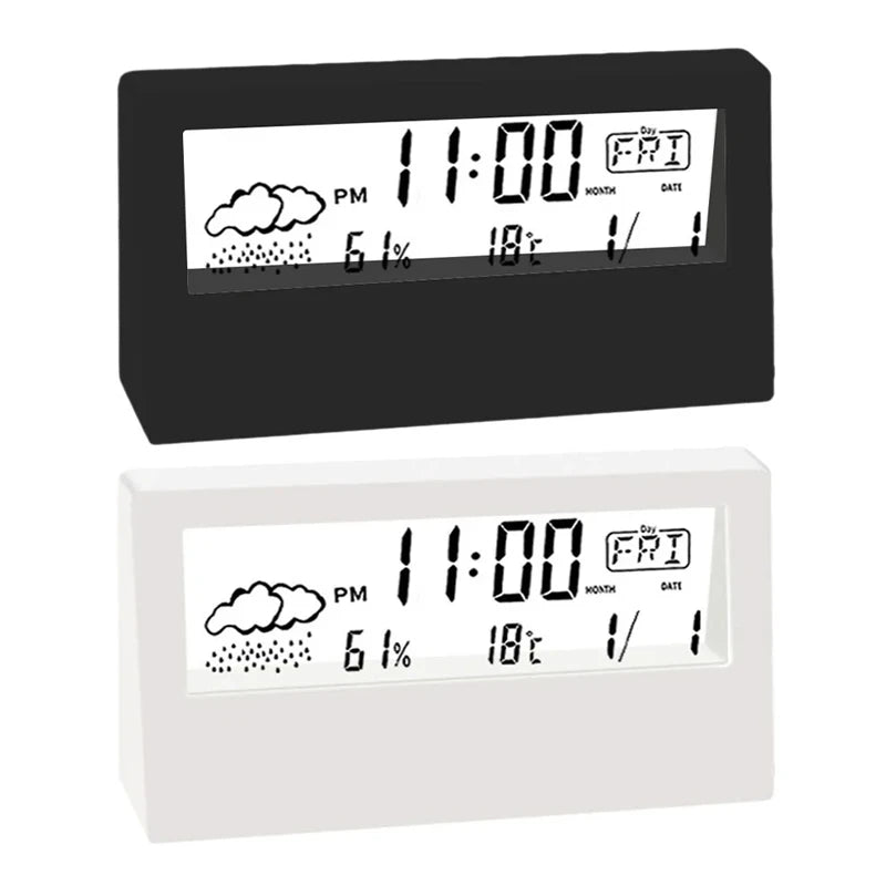 LED Thermometer Hygrometer Alarm Clock