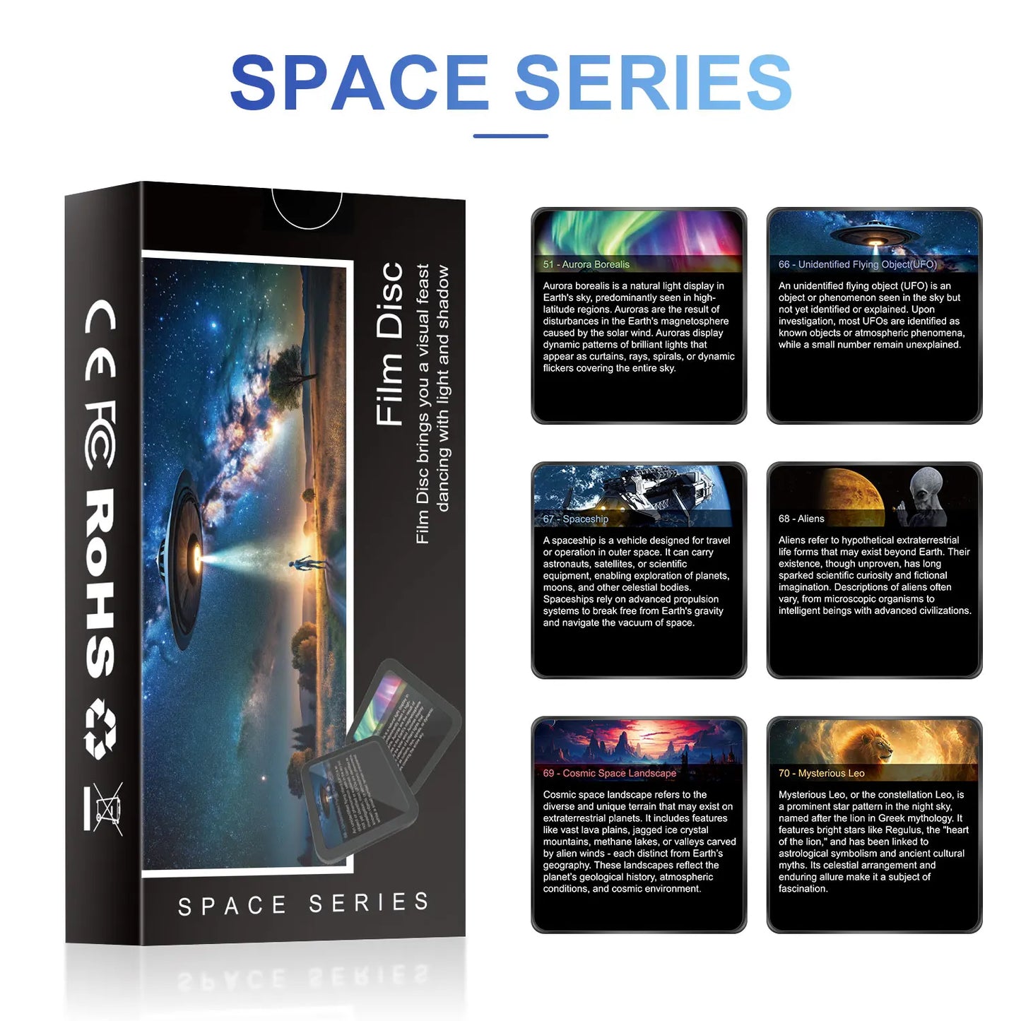 Six-Pack Galaxy Projector Films Set