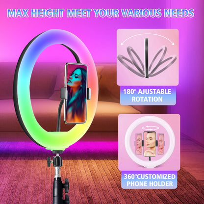 Professional 10-Inch RGB Ring Light