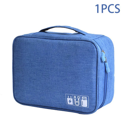 Portable Waterproof Travel Cable Organizer Bag