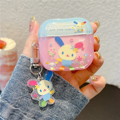 Korean Cute Flower Rabbit Silicone Case