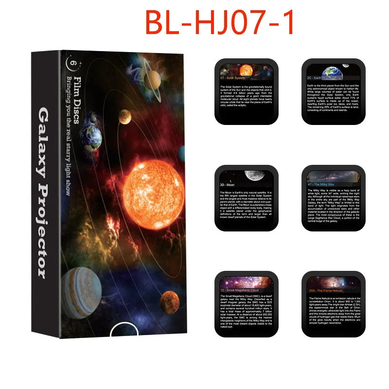 Six-Pack Galaxy Projector Films Set