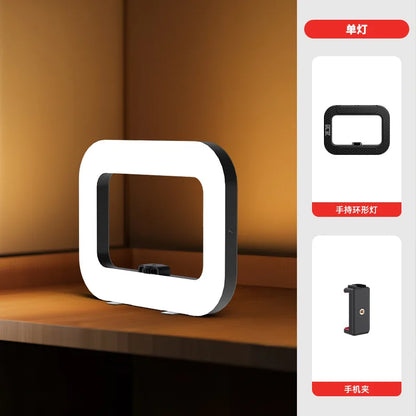 Rechargeable Handheld LED Ring Fill Light