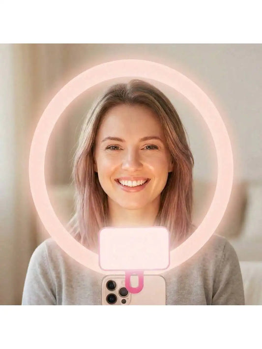 Portable Rechargeable Clip-On Phone Ring Light