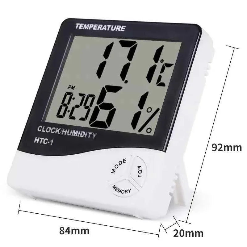 LED Thermometer Hygrometer Alarm Clock
