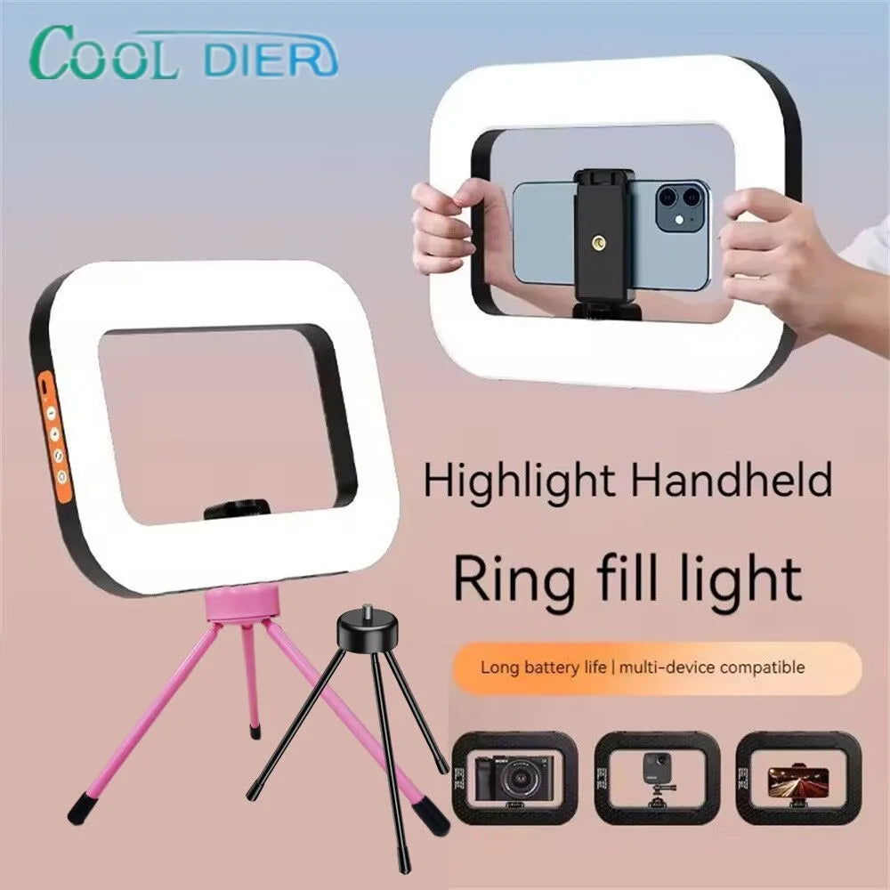 Rechargeable Handheld LED Ring Fill Light