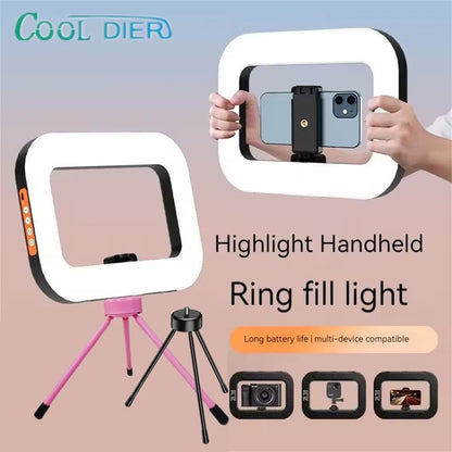 Rechargeable Handheld LED Ring Fill Light