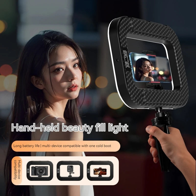 Rechargeable Handheld LED Ring Fill Light