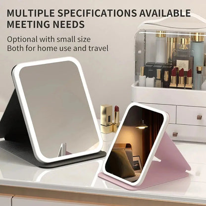 USB Rechargeable Folding Vanity Mirror