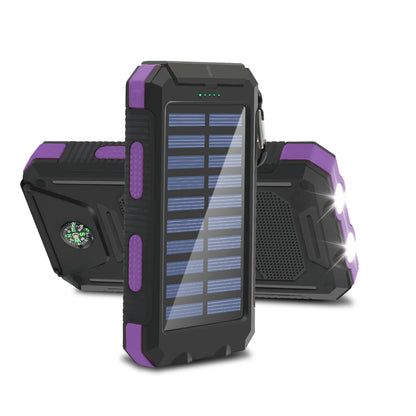 20000mAh Solar Power Bank with LED Light