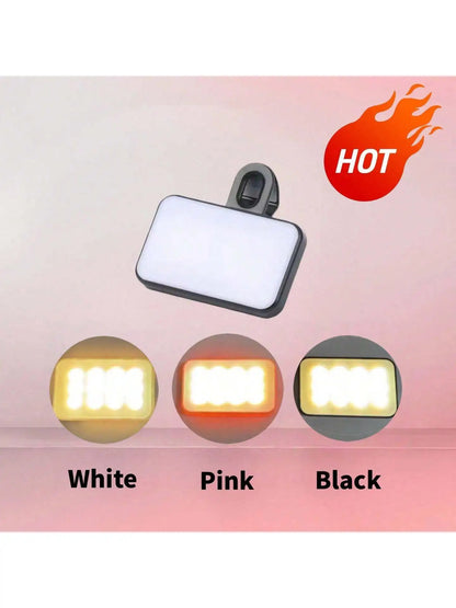 Portable Rechargeable Clip-On Phone Ring Light