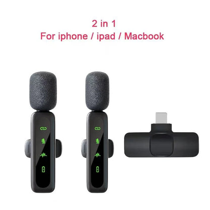 Wireless Lavalier Microphone with 80mAh Battery