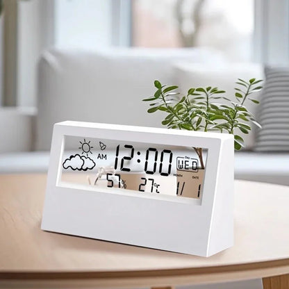 LED Thermometer Hygrometer Alarm Clock
