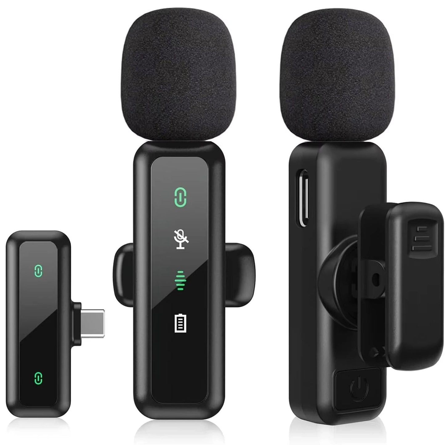 Wireless Lavalier Microphone with 80mAh Battery