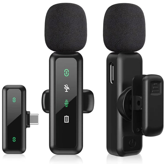 Wireless Lavalier Microphone with 80mAh Battery