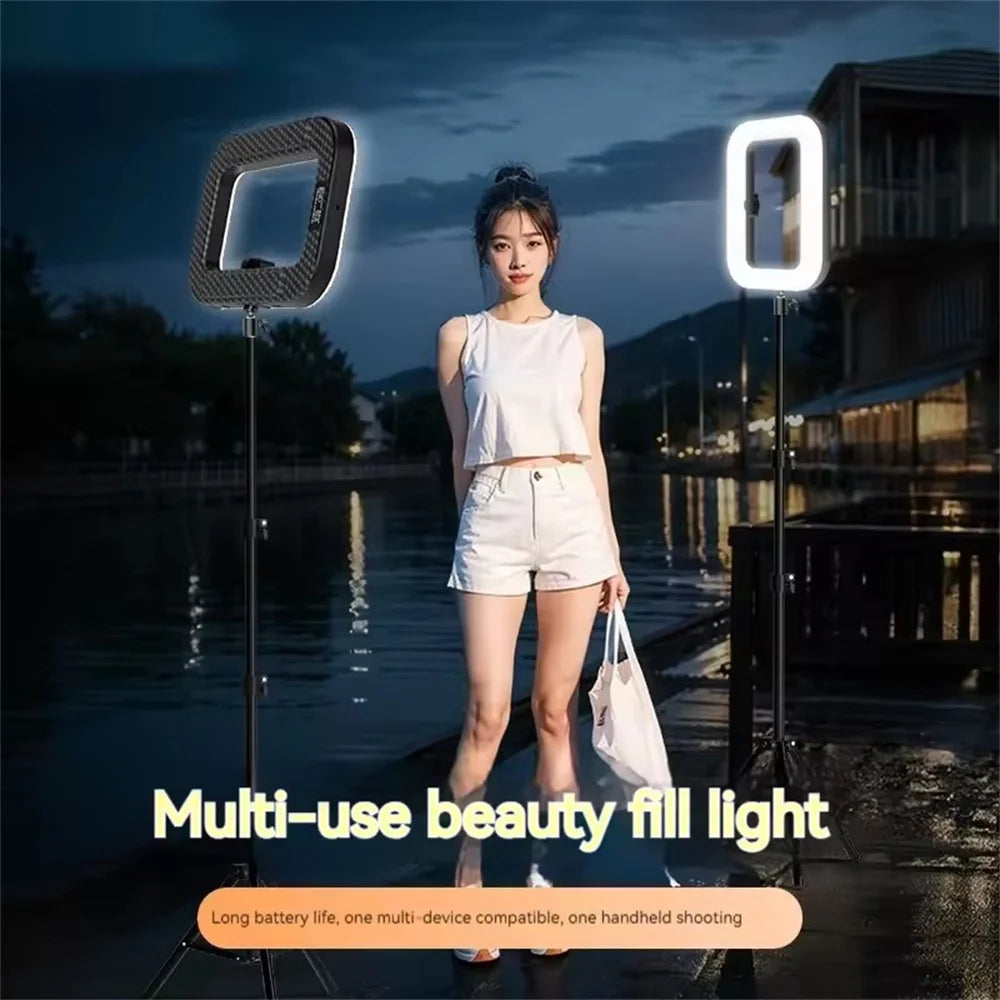 Rechargeable Handheld LED Ring Fill Light