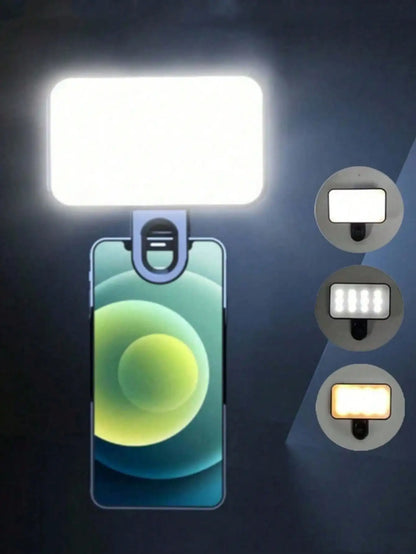 Portable Rechargeable Clip-On Phone Ring Light