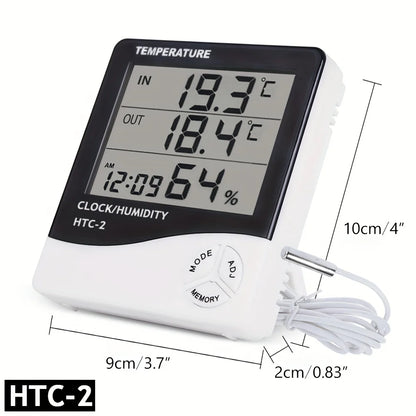LED Thermometer Hygrometer Alarm Clock