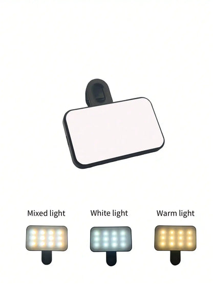 Portable Rechargeable Clip-On Phone Ring Light