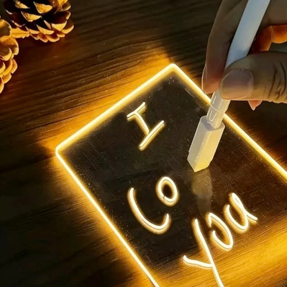 Rewritable Acrylic Message Board Lamp