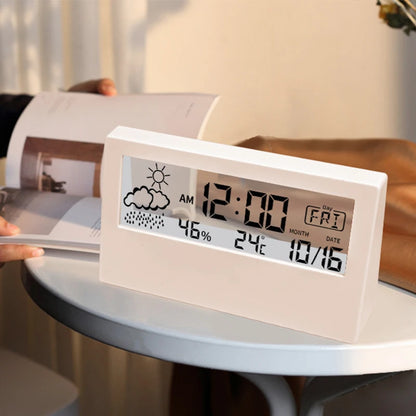 LED Thermometer Hygrometer Alarm Clock