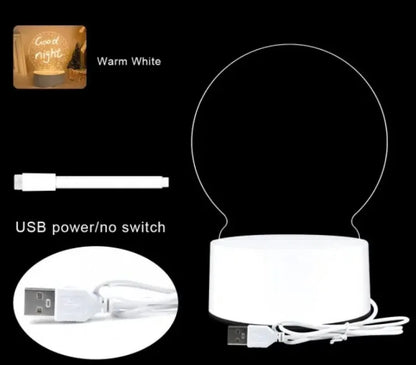 Rewritable Acrylic Message Board Lamp