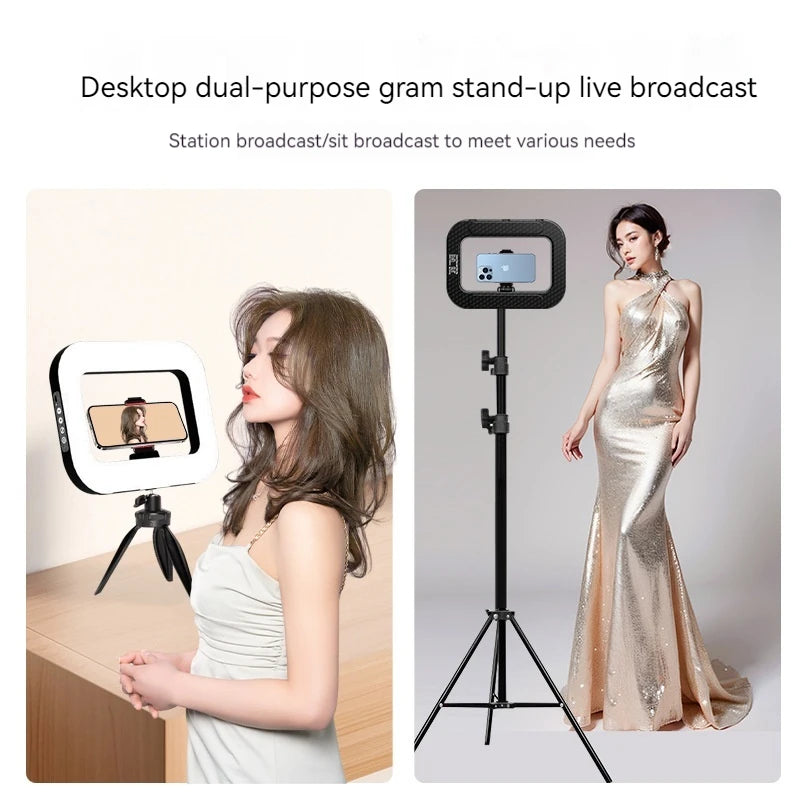 Rechargeable Handheld LED Ring Fill Light