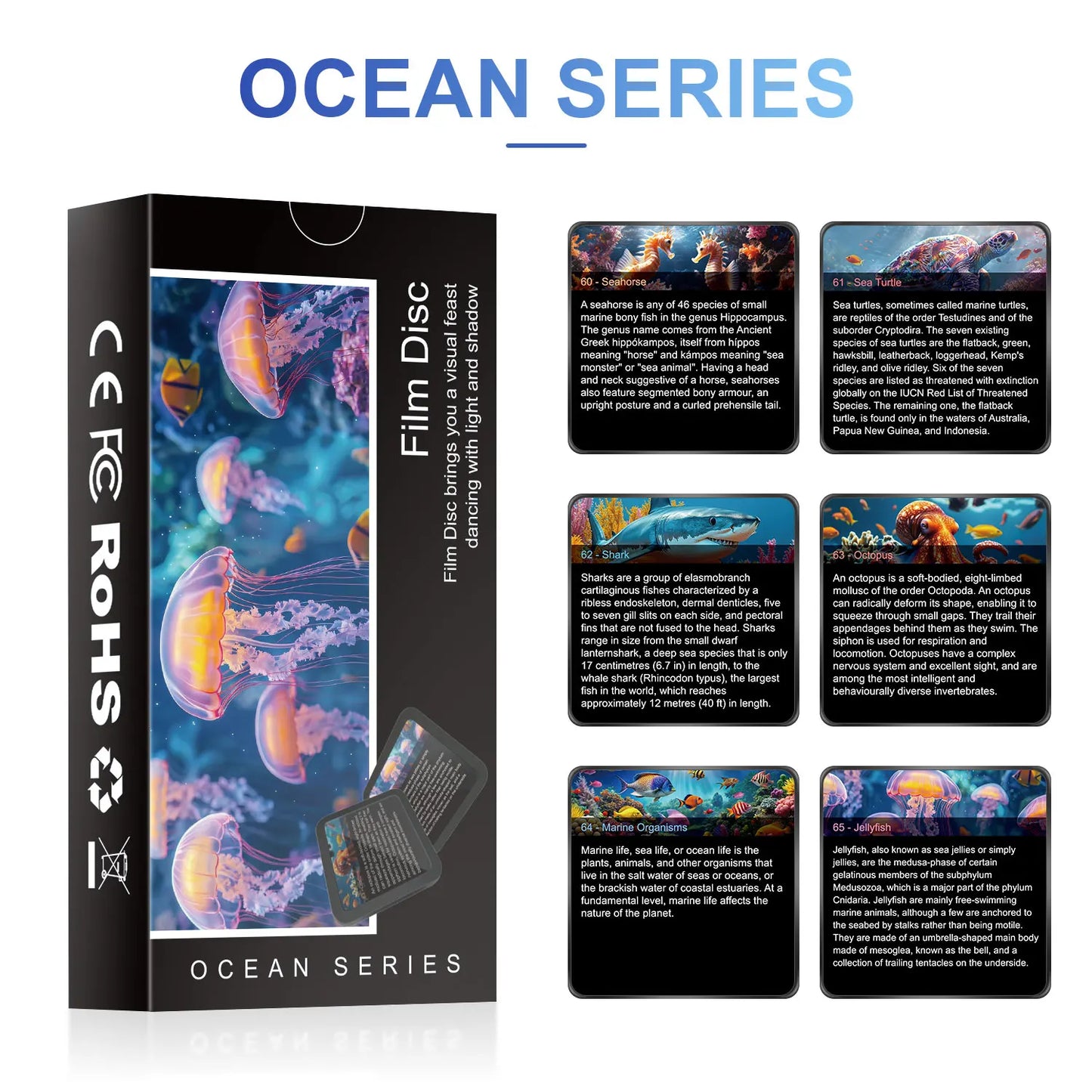 Six-Pack Galaxy Projector Films Set