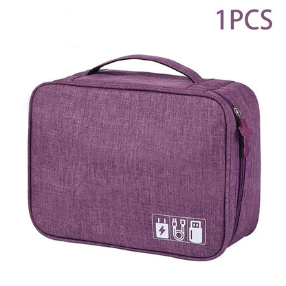 Portable Waterproof Travel Cable Organizer Bag
