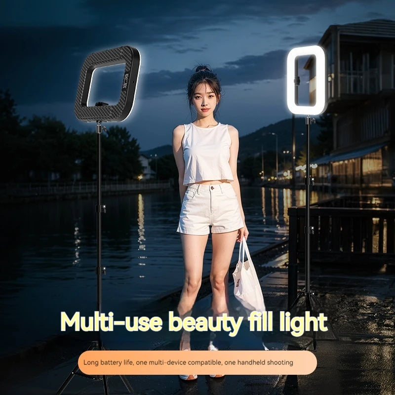 Rechargeable Handheld LED Ring Fill Light