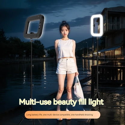 Rechargeable Handheld LED Ring Fill Light