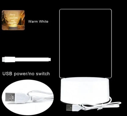 Rewritable Acrylic Message Board Lamp