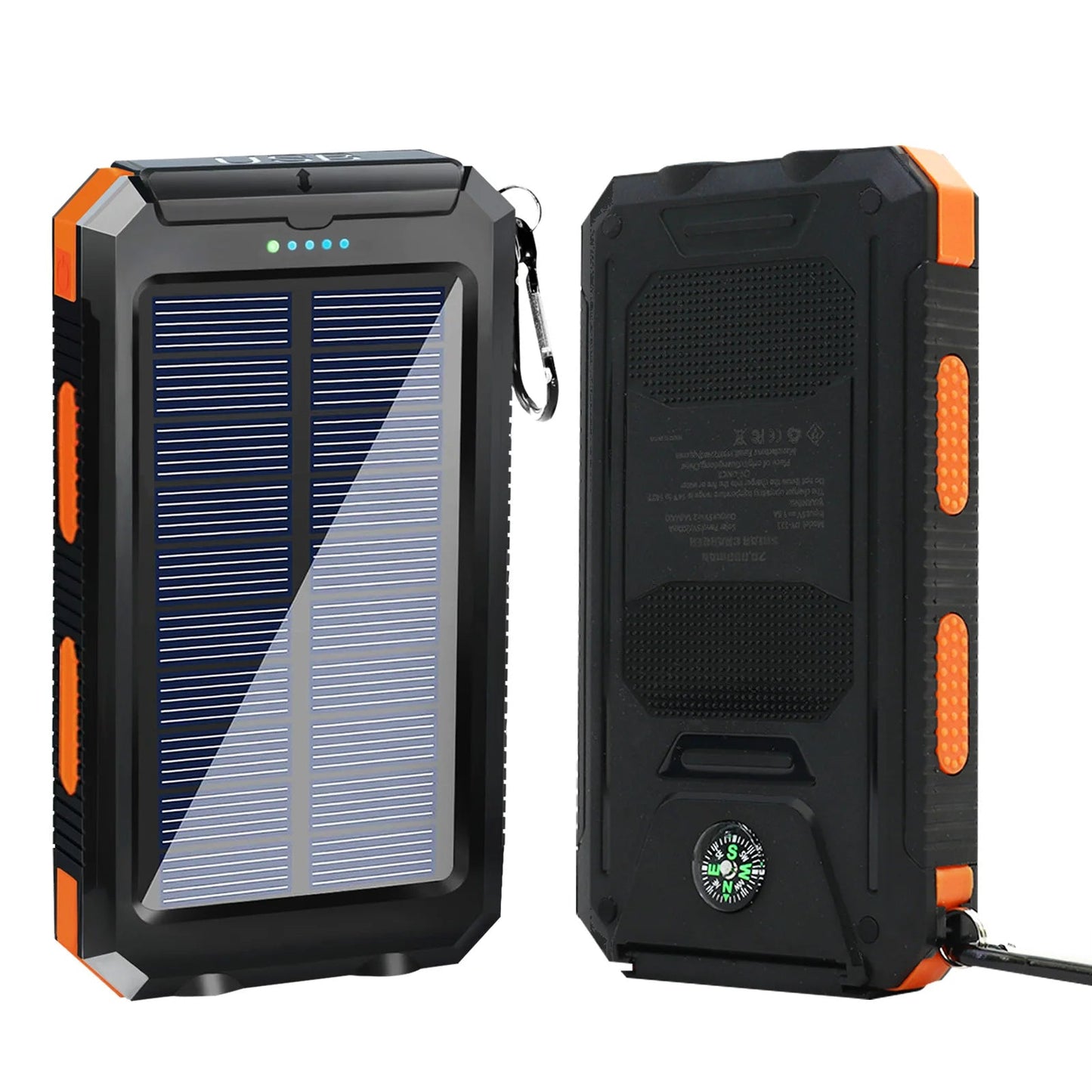 20000mAh Solar Power Bank with LED Light
