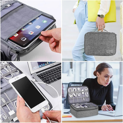 Portable Waterproof Travel Cable Organizer Bag