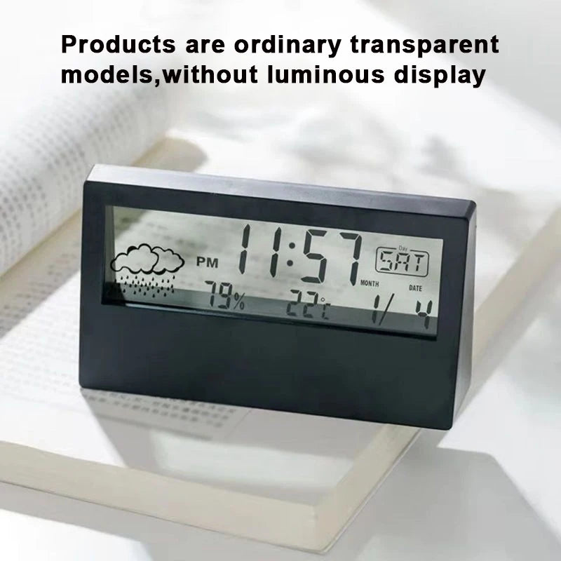 LED Thermometer Hygrometer Alarm Clock