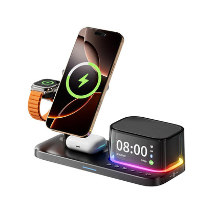 Qi2 3-in-1 Magnetic Charger Speaker Clock