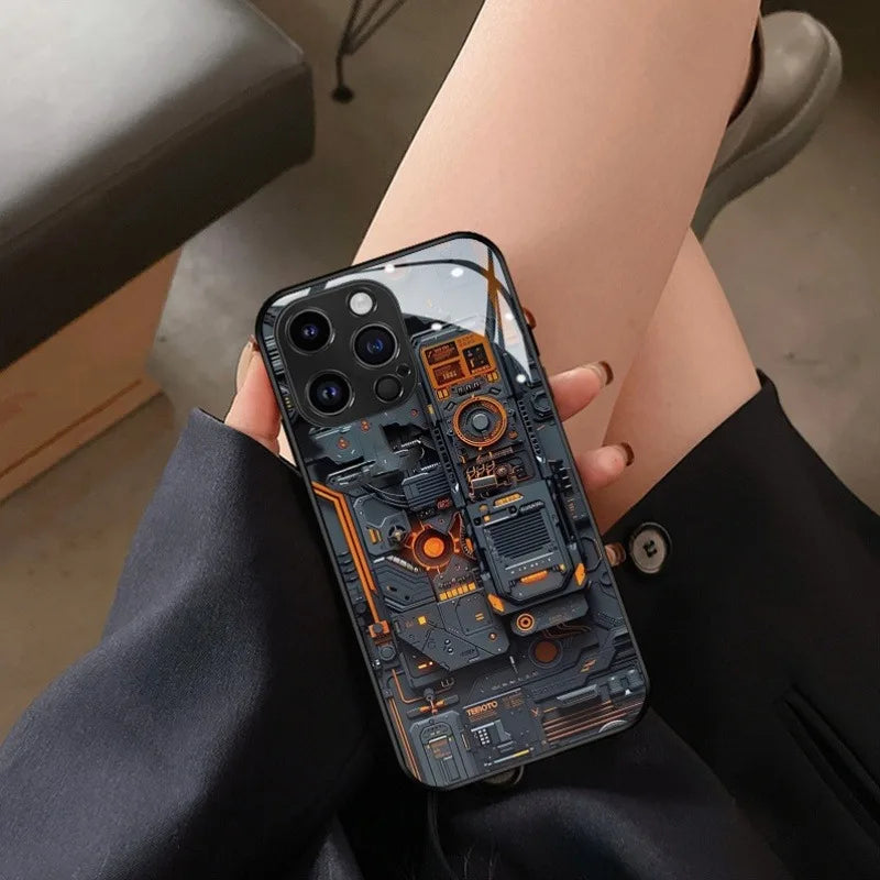 Circuit Board Glass Phone Case